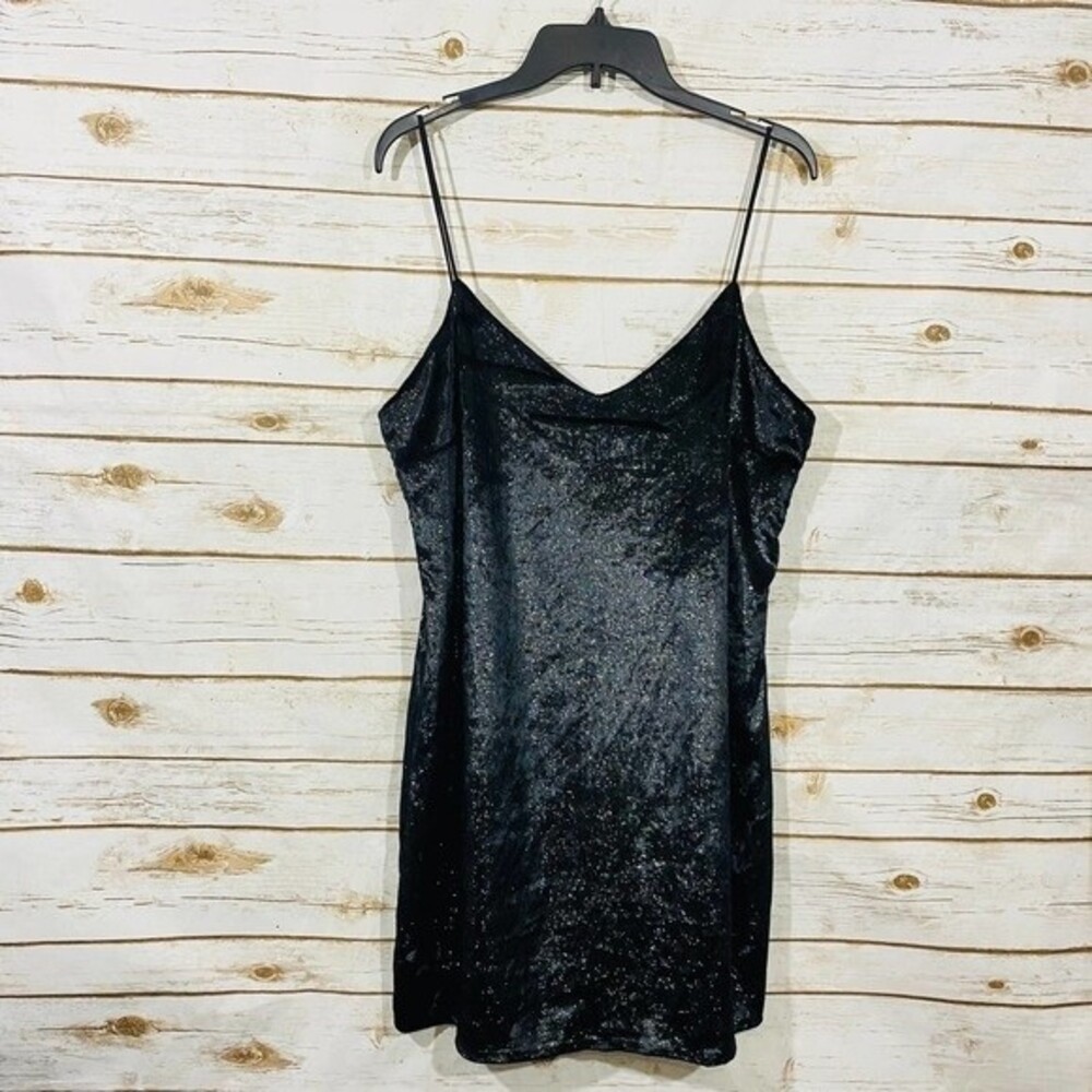 Topshop women's black v neck tank sexy party dress size 10 NWOT